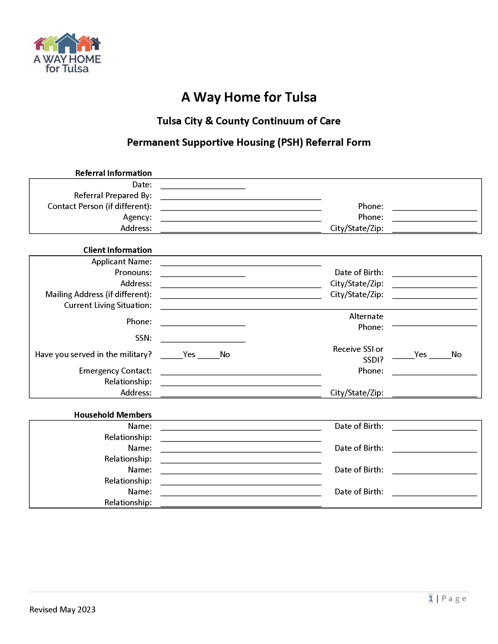 Coordinated Entry System Housing Solutions Tulsa